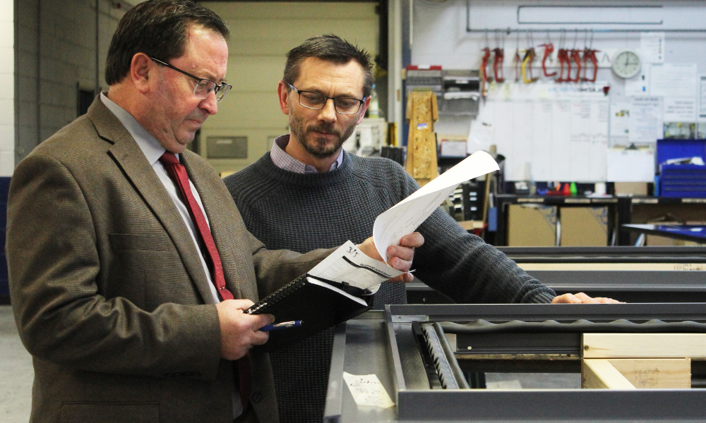 Manufacturing of architectural roof windows and skylights at the Glazing Vision factory in Hartford, Connecticut, USA.